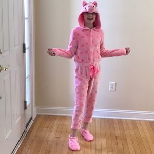 Pig pajama one piece